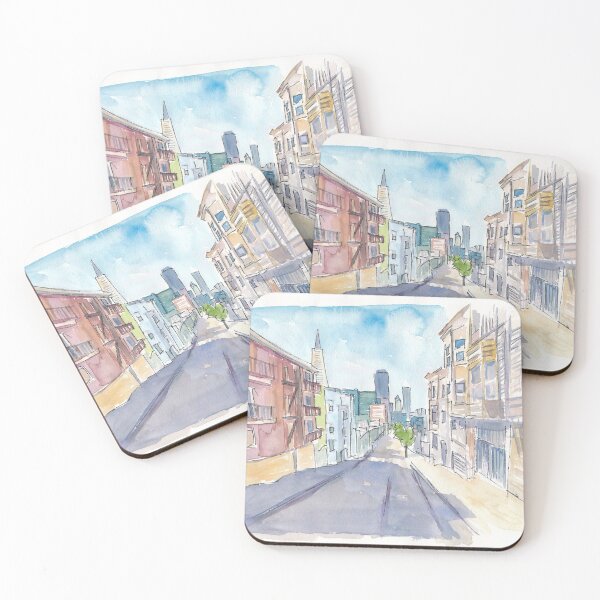 Item preview, San Francisco Downtown View Street Scene designed and sold by artshop77.