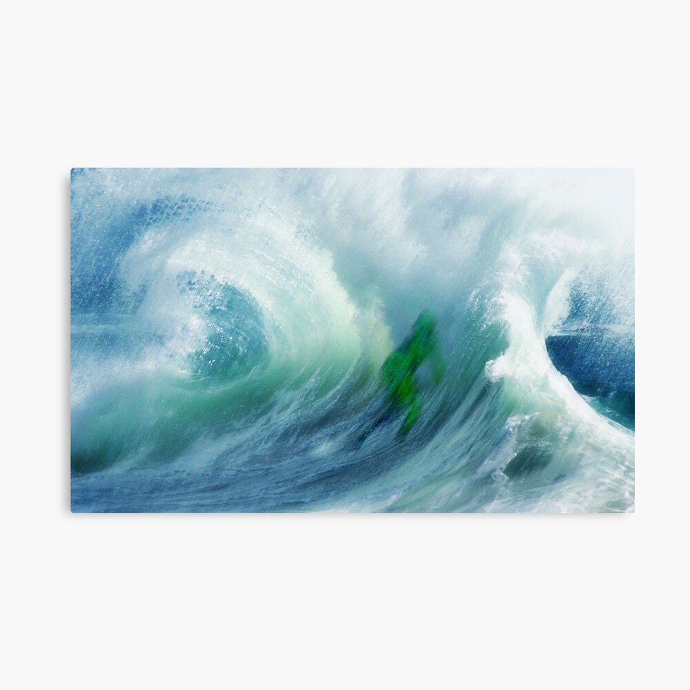 "the big wave" Canvas Print by artodem Redbubble