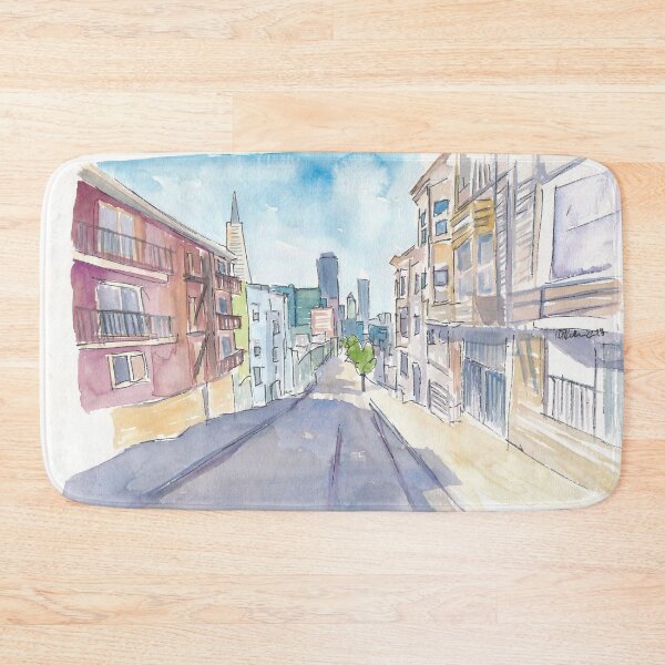 Item preview, San Francisco Downtown View Street Scene designed and sold by artshop77.