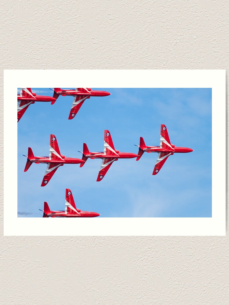 Alternate view of RAF Red Arrows Aerobatic Display Team Art Print