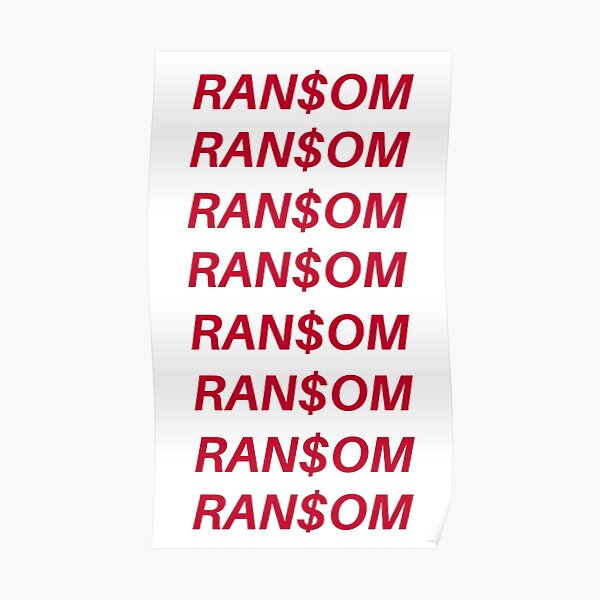 Lil Tecca Ransom Posters Redbubble - lil tecca ransom roblox id code