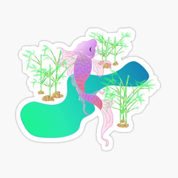 The little fish in the water - Sylvain Bayle Sticker