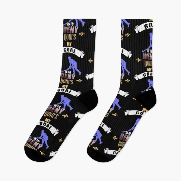 Item preview, My Goal Is To Deny Yours Hockey Goalie Goalkeeper designed and sold by perfectpresents.