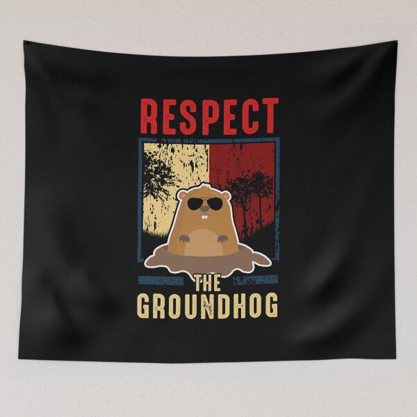 Item preview, Cute Respect The Groundhog Funny Groundhog Day designed and sold by perfectpresents.