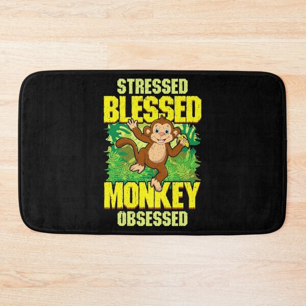 Item preview, Cute & Funny Cute Stressed Blessed Monkey Obsessed designed and sold by perfectpresents.