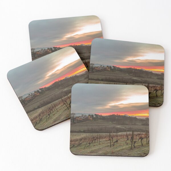 Item preview, Cold misty morning in the vineyards of Italy designed and sold by zakaz86.