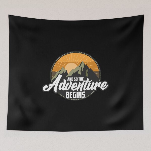 Item preview, And So The Adventure Begins Camping Hiking designed and sold by perfectpresents.