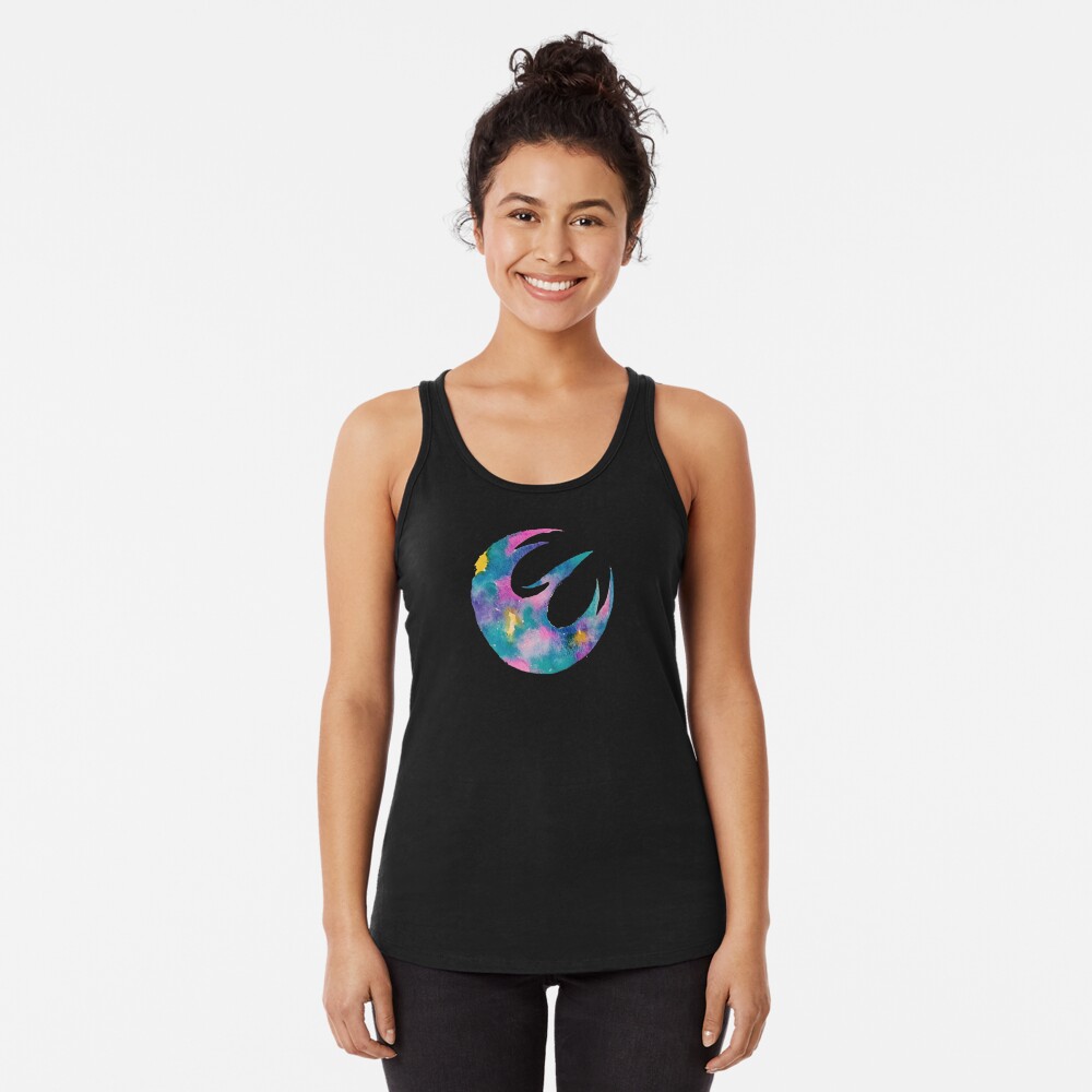 Vista previa del artículo con la obra «Camiseta con espalda nadadora», diseñado y vendido por PeonyPaints.