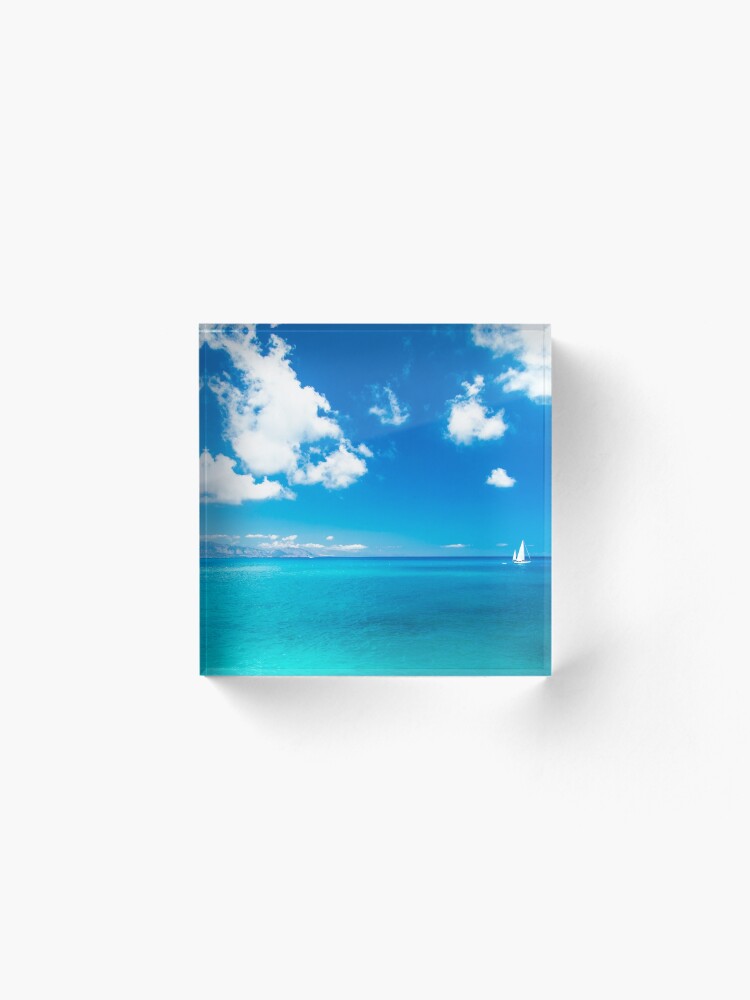Alternate view of The beautiful Cala Goloritzè in Sardinia Acrylic Block