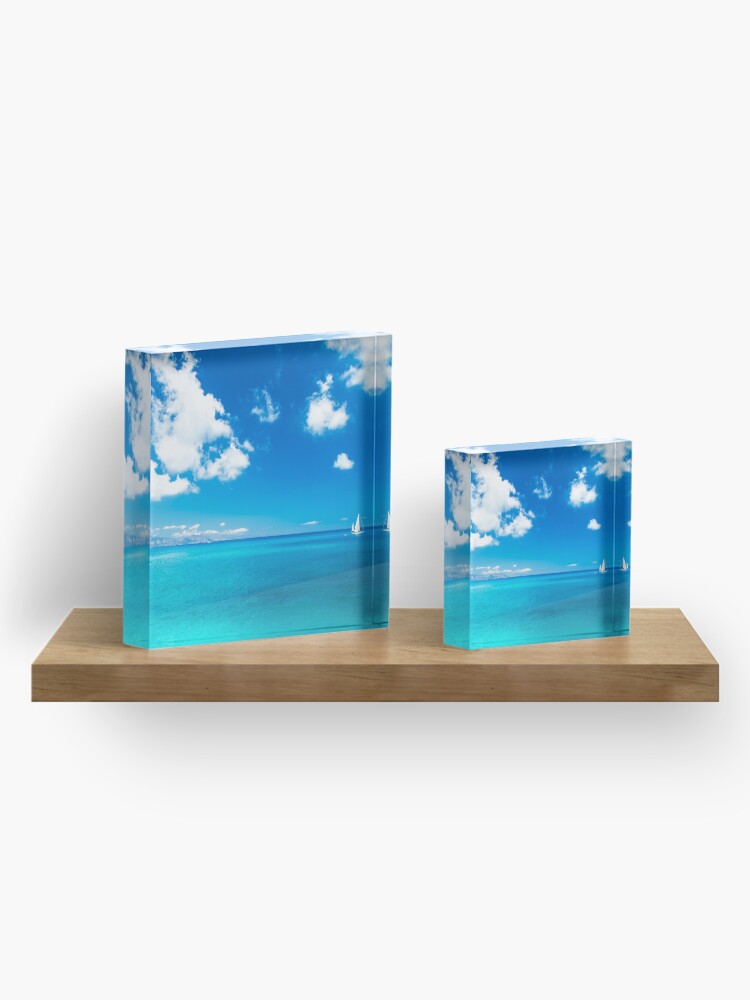 Alternate view of The beautiful Cala Goloritzè in Sardinia Acrylic Block