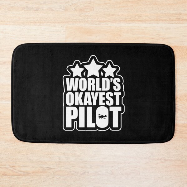 Item preview, Funny World's Okayest Pilot Airplane Piloting Pun designed and sold by perfectpresents.