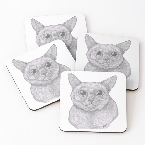 Item preview, Drawing of Burmese Cat designed and sold by amanda metalcat dodds.