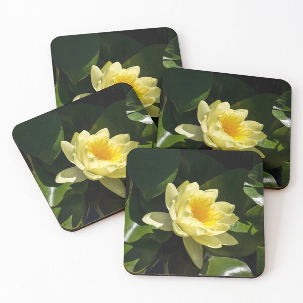 Item preview, Fantabulous Waterlily - Chiaroscuro Reveal of a Cyber Yellow Beauty designed and sold by Georgia Mizuleva.