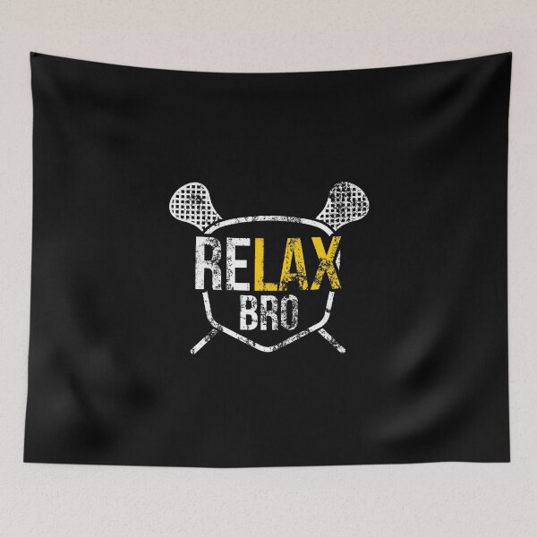 Item preview, Vintage ReLAX Bro Lacrosse Cute Distressed LAX Pun designed and sold by perfectpresents.