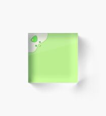 Sin Peridot Acrylic Block