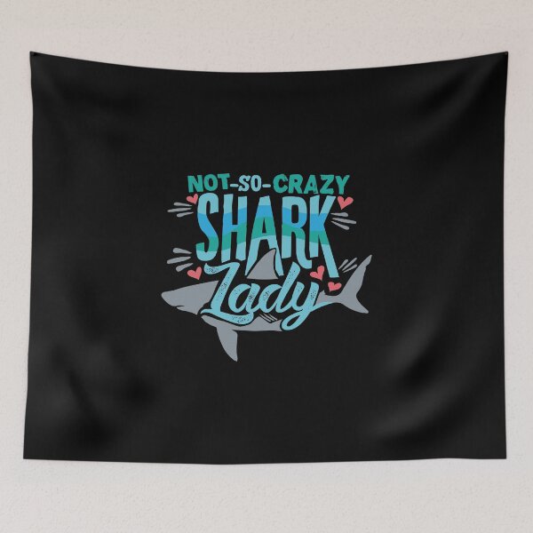 Item preview, Not So Crazy Shark Lady designed and sold by perfectpresents.