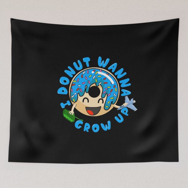 Aperçu de l'œuvre I Donut Wanna Grow Up Funny Kid Growing Up Pun créée et vendue par perfectpresents.