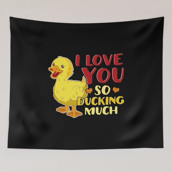 Item preview, Cute & Funny I Love You So Ducking Much Pun designed and sold by perfectpresents.
