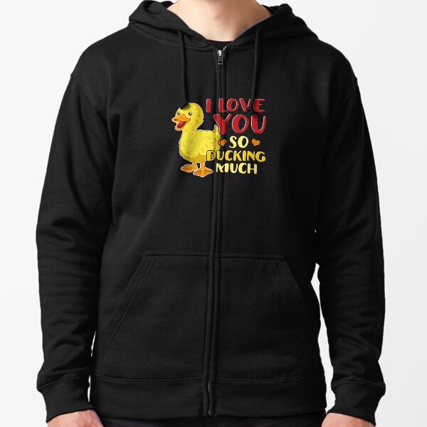 Pullover Hoodies Ich Liebe Dich Ente Redbubble