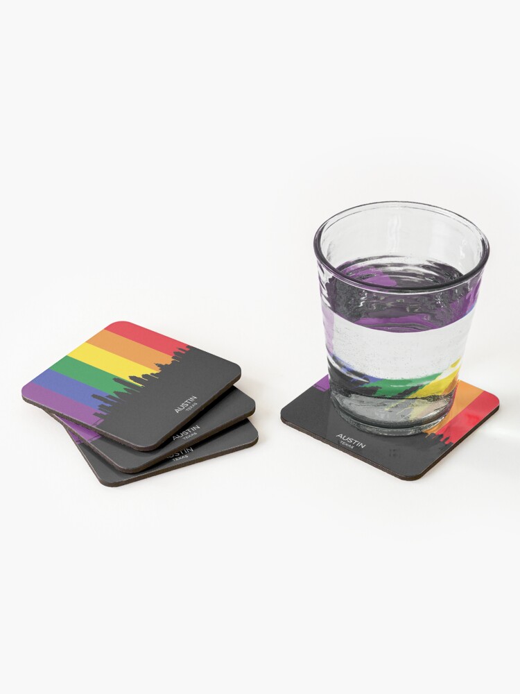 Alternate view of Austin Texas Skyline Coasters (Set of 4)