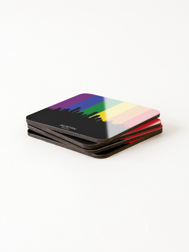 Alternate view of Austin Texas Skyline Coasters (Set of 4)