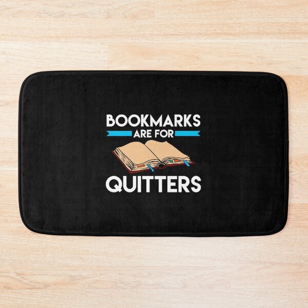 Item preview, Bookmarks are for Quitters Funny Reading Pun designed and sold by perfectpresents.