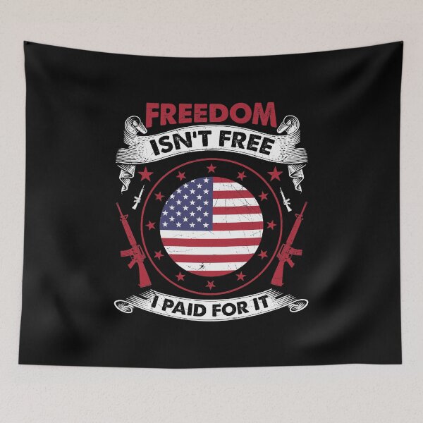 Item preview, Freedom Isn't Free I Paid For It Patriotic Veteran designed and sold by perfectpresents.