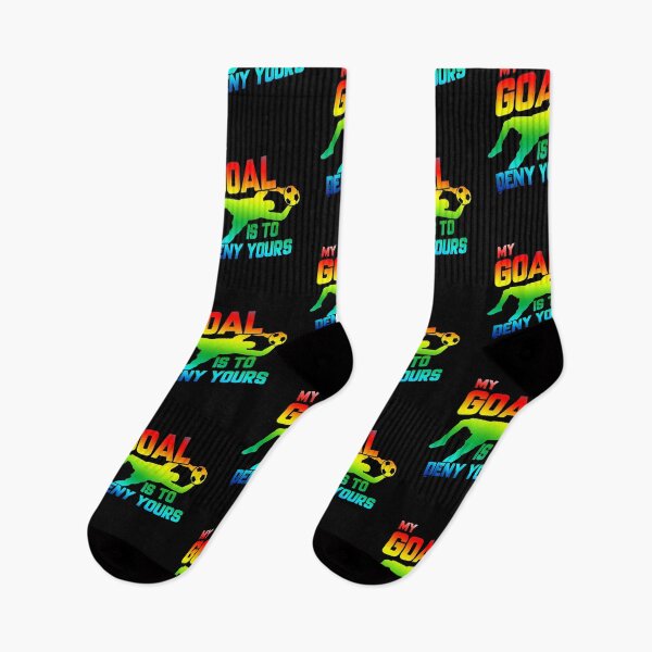 Item preview, My Goal Is To Deny Yours Rainbow Soccer Goalie designed and sold by perfectpresents.