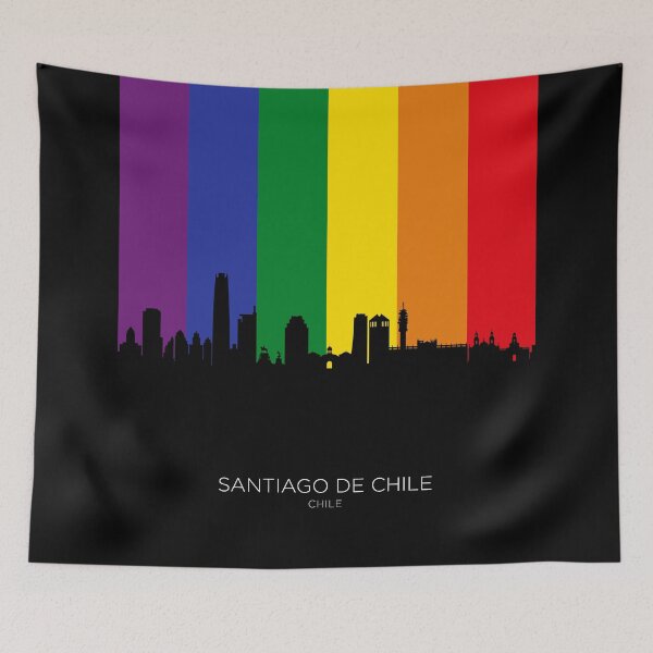 Item preview, Santiago de Chile Skyline designed and sold by ArtPrints.