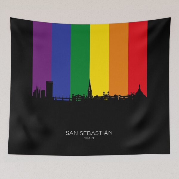 Item preview, San Sebastian Spain Skyline designed and sold by ArtPrints.