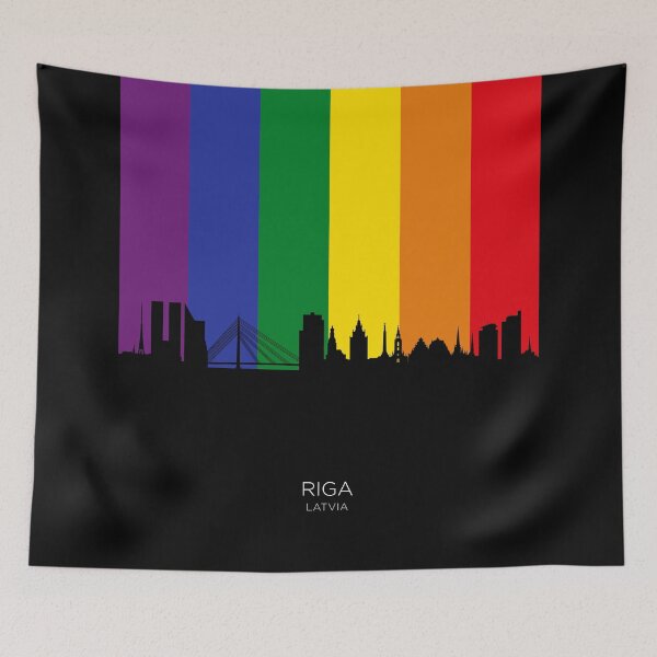 Item preview, Riga Latvia Skyline designed and sold by ArtPrints.