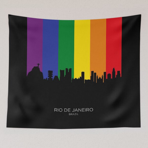 Item preview, Rio de Janeiro Brazil Skyline designed and sold by ArtPrints.