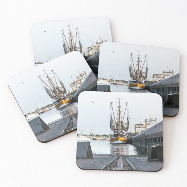 Item preview, Harbor Calm: Fishing Boat of Greetsiel, Ostfriesland designed and sold by MilesRite.
