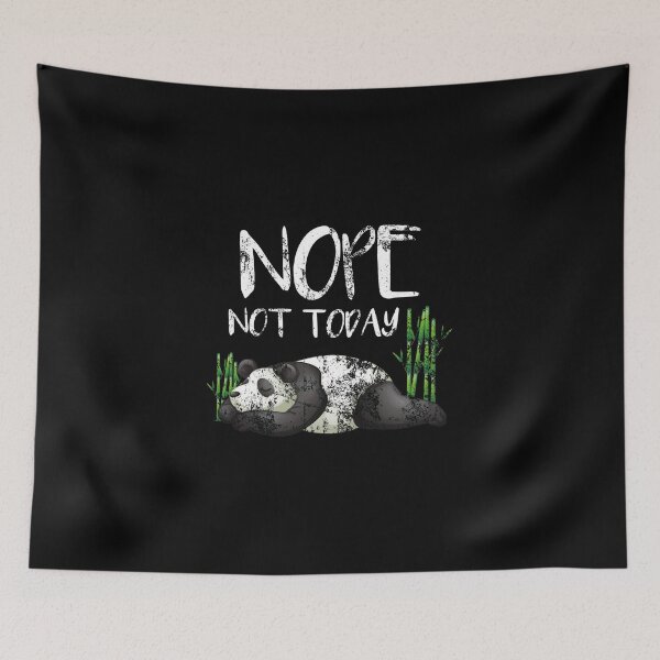 Item preview, Funny Nope Not Today Lazy Sleepy Panda Distressed designed and sold by perfectpresents.