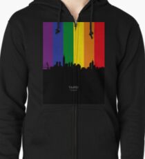 Taipei Taiwan Skyline Zipped Hoodie