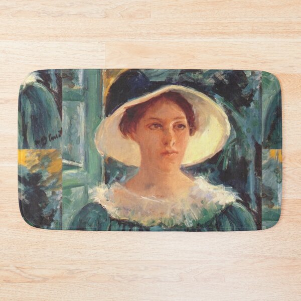 Item preview, Study of a Woman in a flowery hat painting - mary cassatt  designed and sold by Vintage Designs +.