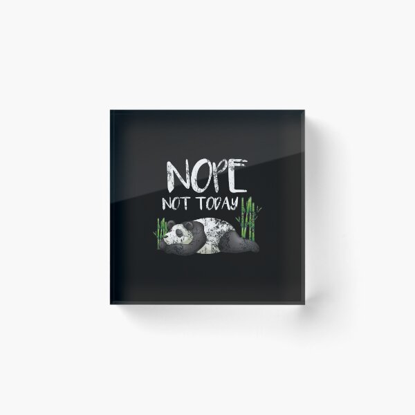 Item preview, Funny Nope Not Today Lazy Sleepy Panda Distressed designed and sold by perfectpresents.