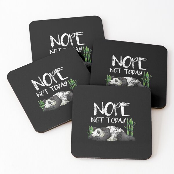 Item preview, Funny Nope Not Today Lazy Sleepy Panda Distressed designed and sold by perfectpresents.