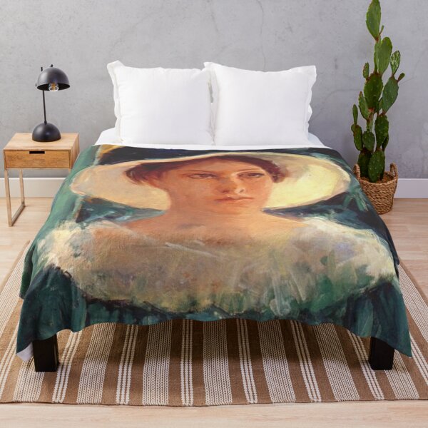 Item preview, Study of a Woman in a flowery hat painting - mary cassatt designed and sold by Vintage Designs +.