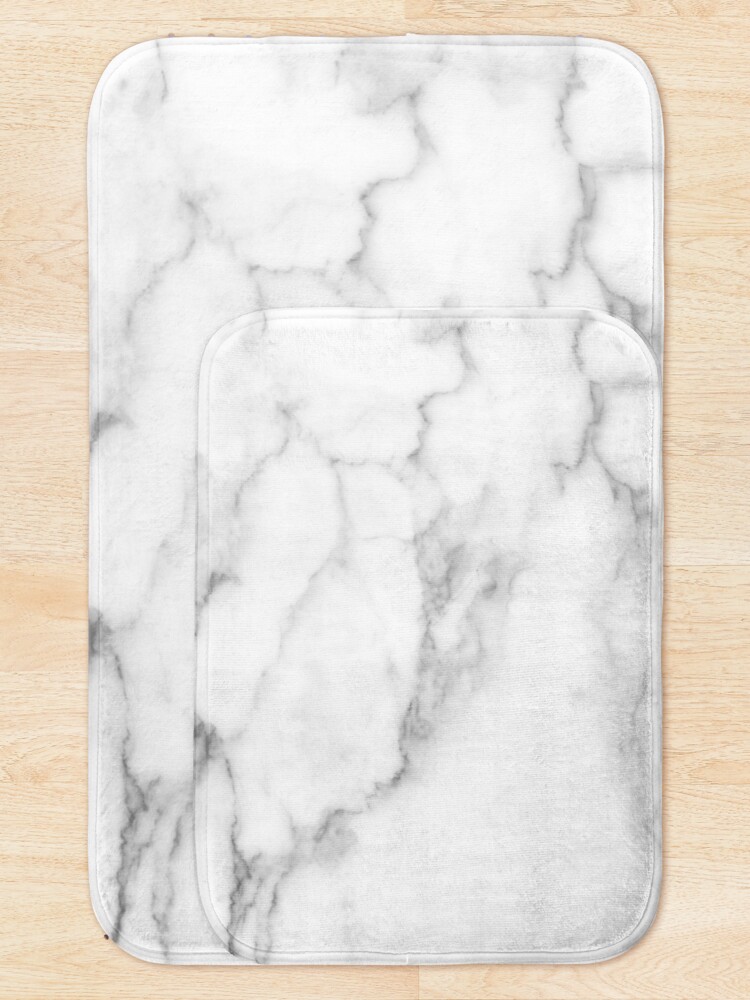 Alternate view of White Marble Bath Mat
