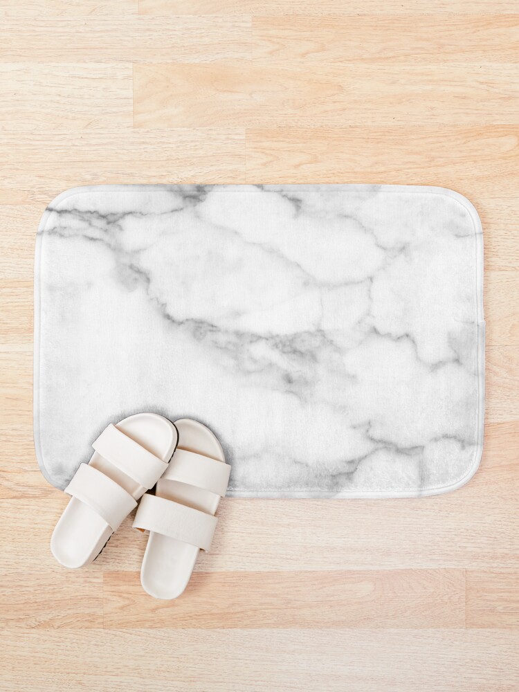 Alternate view of White Marble Bath Mat