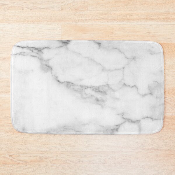White Marble Bath Mat