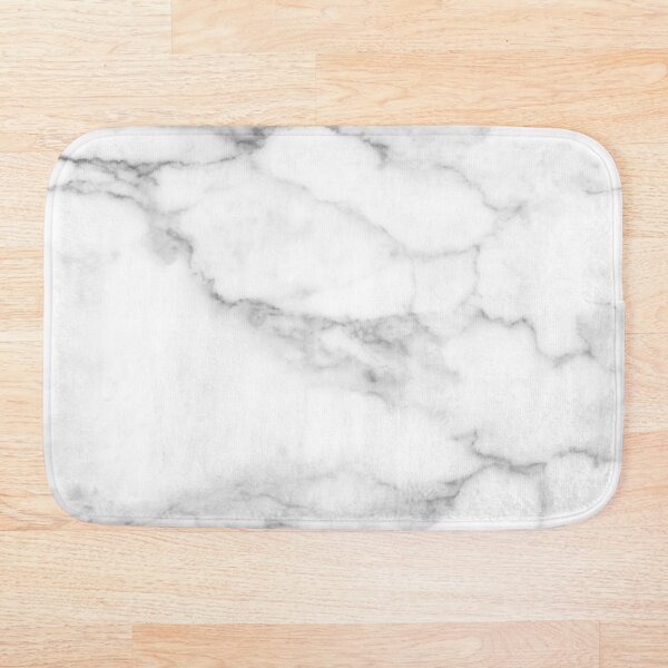 White Marble Bath Mat