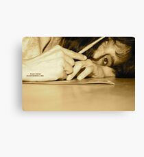 Poets Paint Brush Canvas Print
