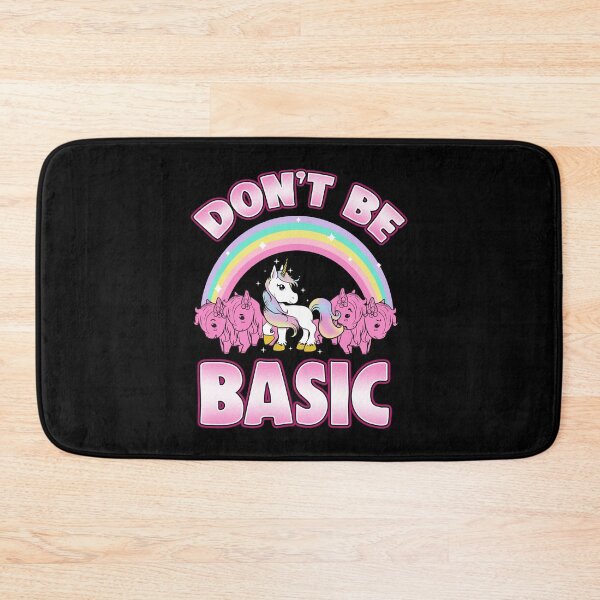 Item preview, Cute & Funny Don't Be Basic Unicorn Rainbow designed and sold by perfectpresents.