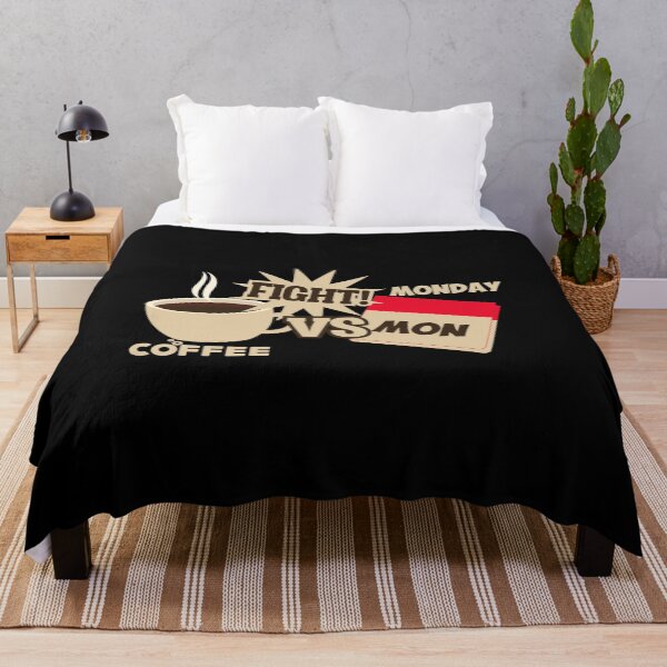 Item preview, Coffee Versus Monday Fight! Funny Coffee Office designed and sold by perfectpresents.