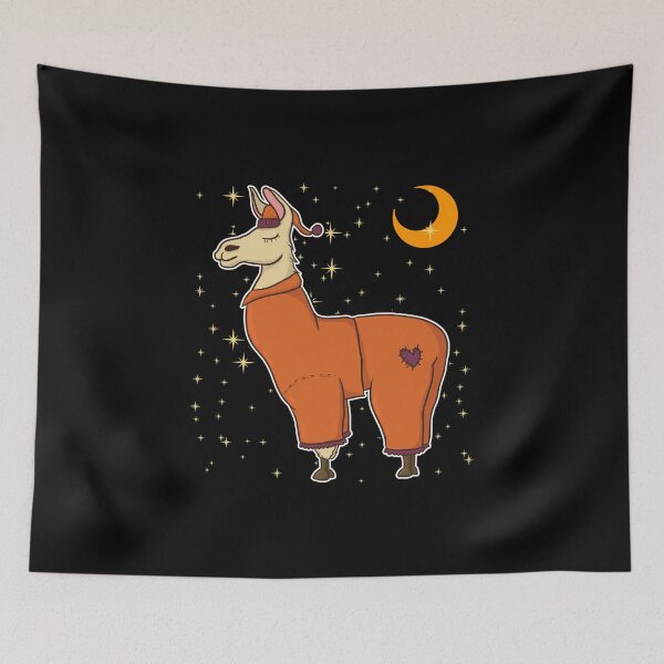 Item preview, Sleepy Llama Bedtime Pajamas Dreaming Stars Moons designed and sold by perfectpresents.