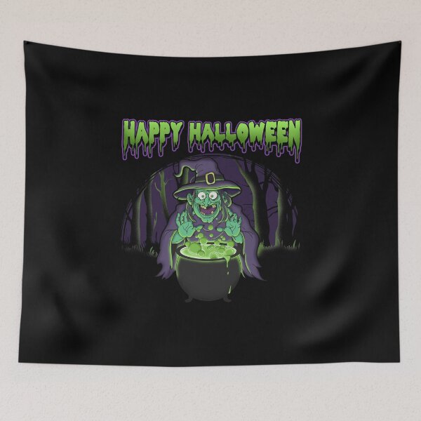 Item preview, Scary Witch Happy Halloween Cauldron Potion designed and sold by perfectpresents.