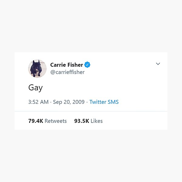 Item preview, Carrie Fisher Gay designed and sold by AJArtwork.