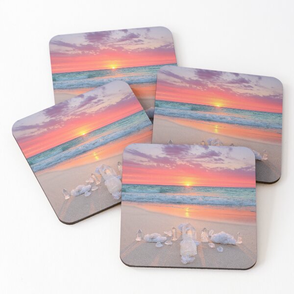 Item preview, Crystal Grid Beach Sunset designed and sold by CarlyMarie.